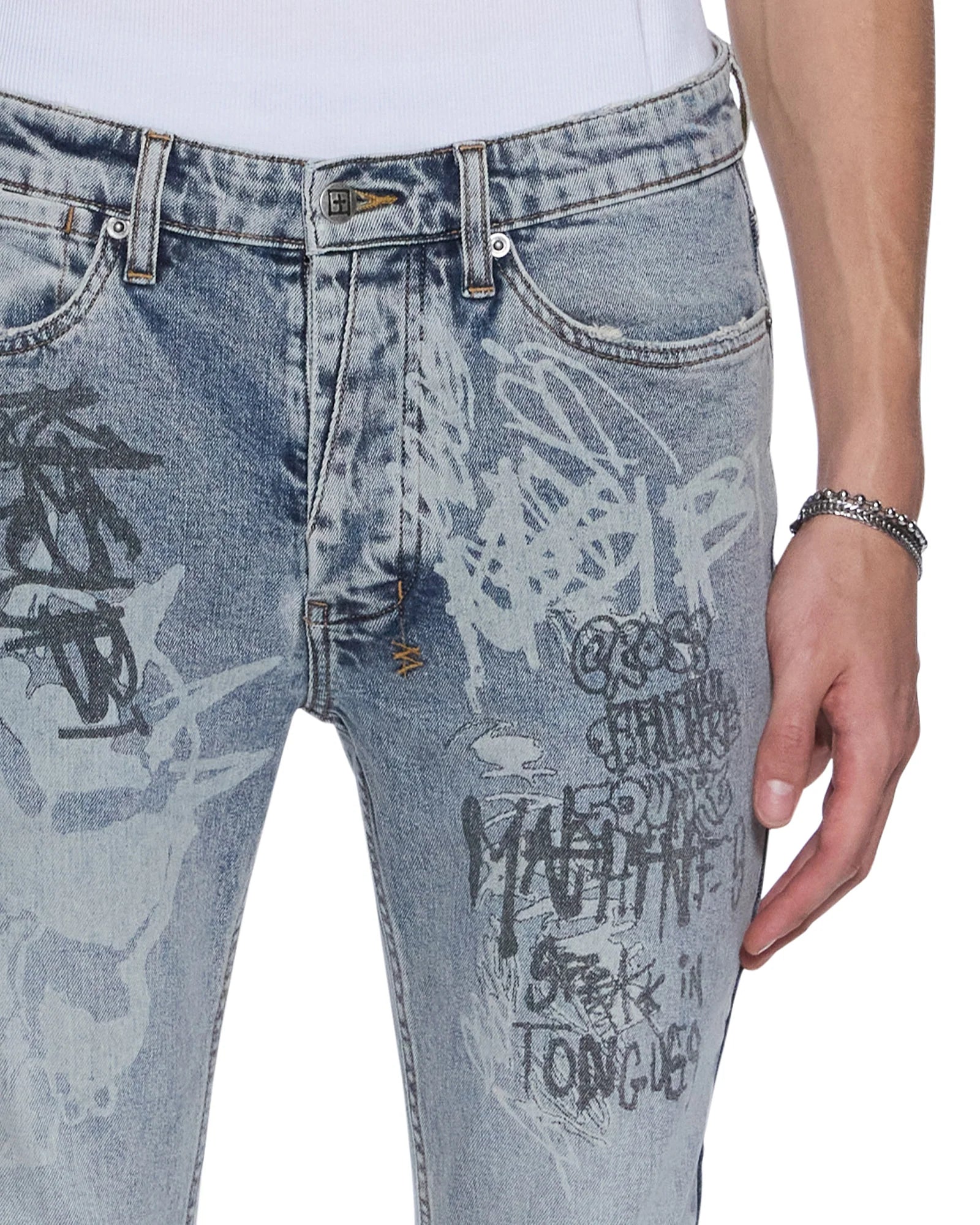 Ksubi Men's - Van Winkle Rogue Blue Graffiti - Blue