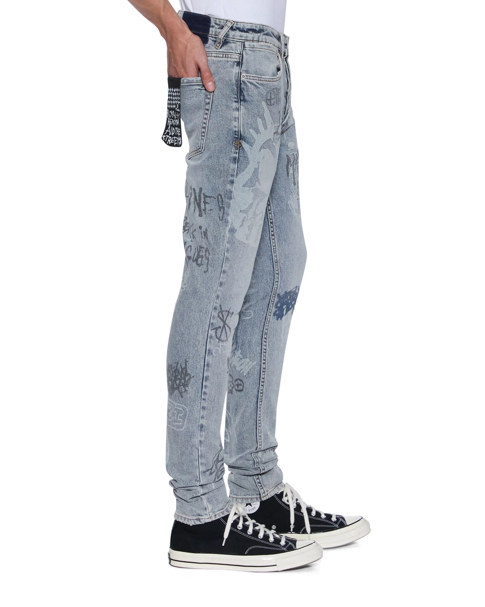 Ksubi Men's - Van Winkle Rogue Blue Graffiti - Blue