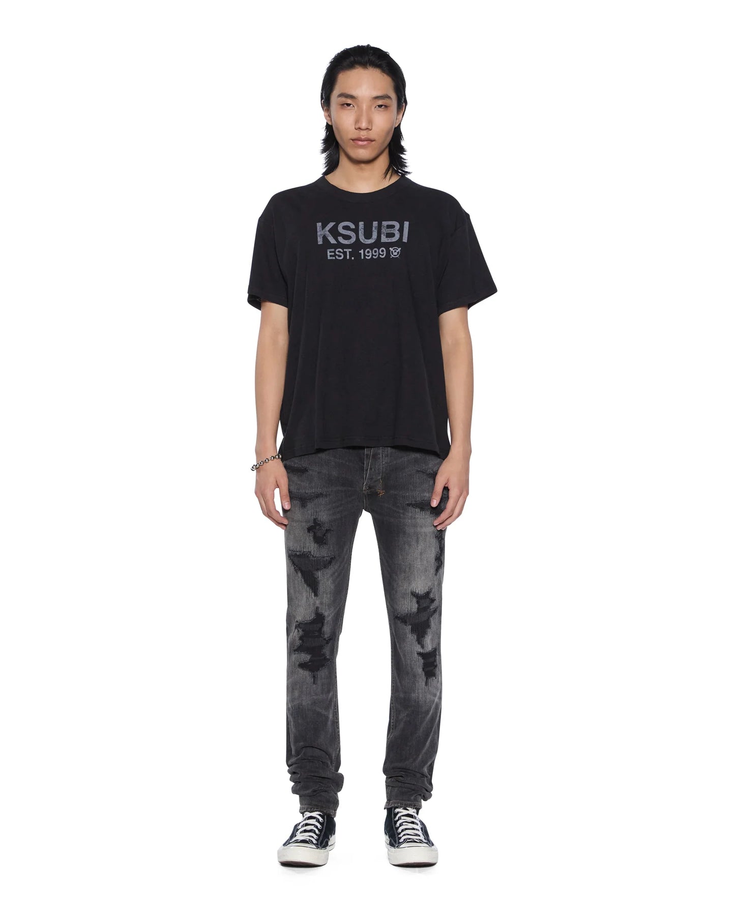 Ksubi Men's - Van Winkle Retorqued Repair - Black Wash KSUBI