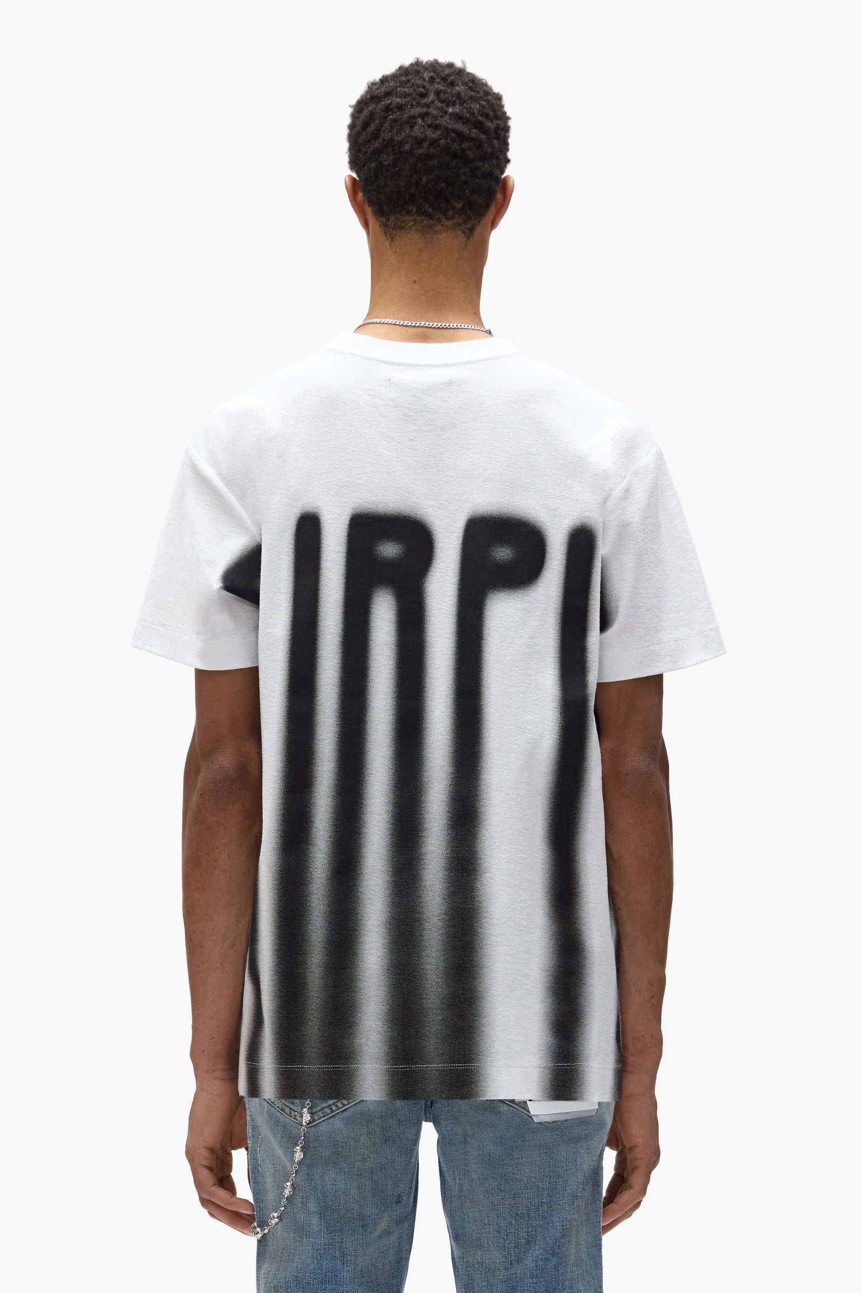 Purple Brand Blurred Tee - White - P104-TBWB325 Purple Brand