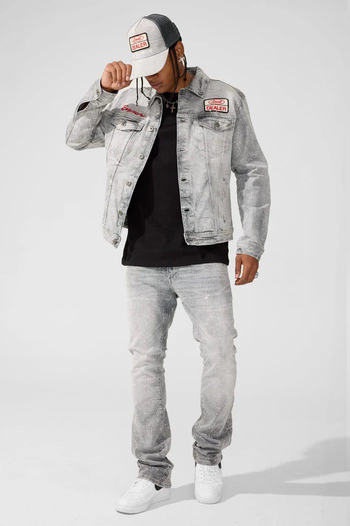 Jordan Craig Martin - Local Dealer Denim W Rhinestones - Cement Wash