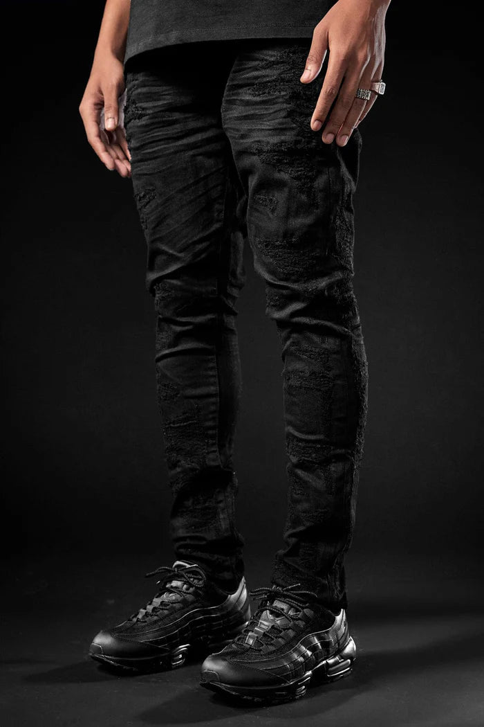 Jordan Craig Sean - Slim Taper Fit - Rockaway Denim - Jet Black Jordan Craig