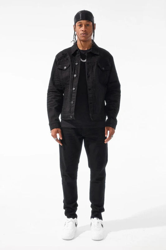 Jordan Craig - Tribeca Twill Trucker Jacket - Black