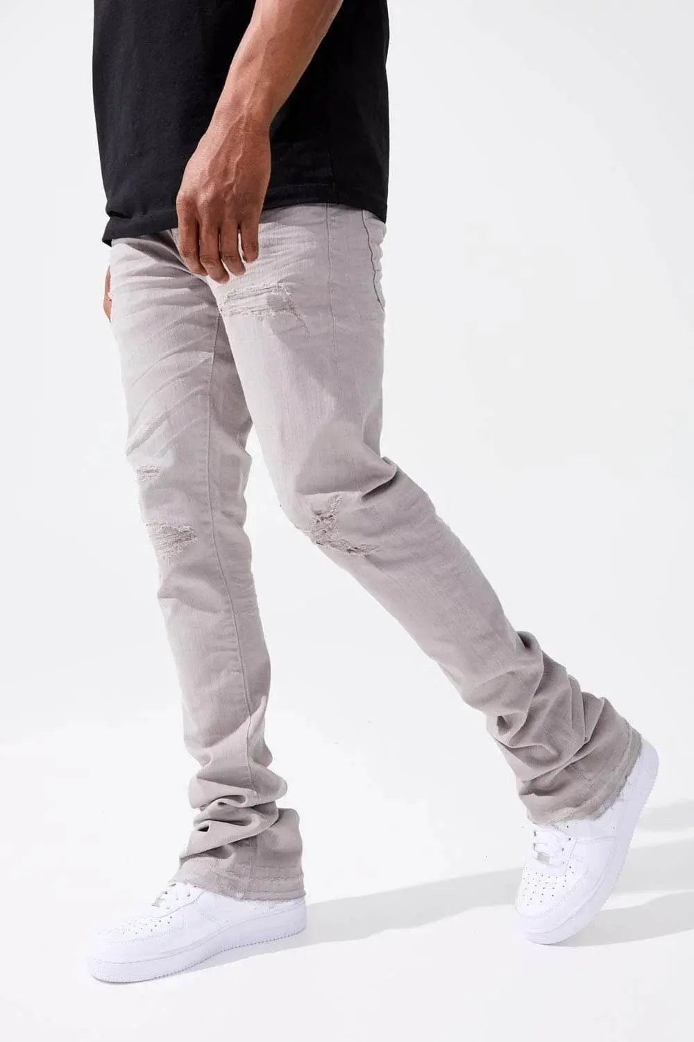Jordan Craig Martin Stacked - Tribeca Twill Pants - Light Grey - BLVD