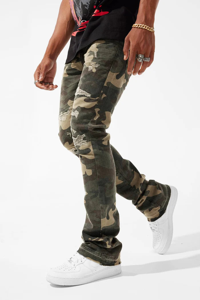 Jordan Craig Martin Stacked - Tribeca Twill Pants (Woodland) Jordan Craig