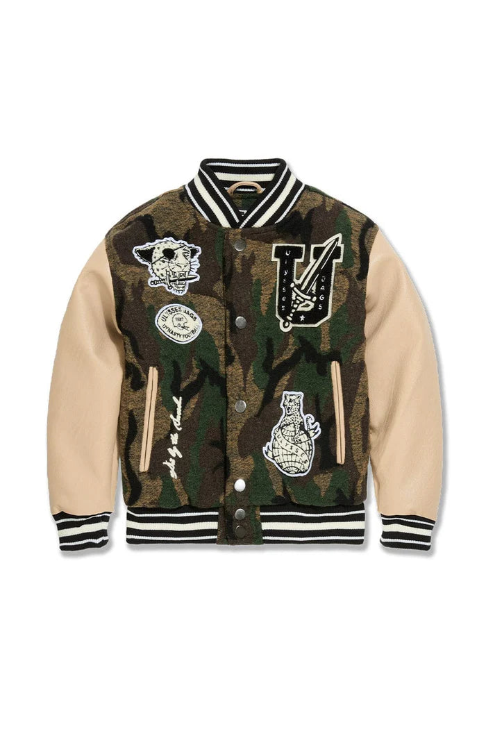 Jordan Craig Kids Life of Vice Varsity Jacket - Vintage Camo Jordan Craig