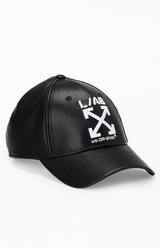 L/AB c/o Off-White™ - Faux Leather Clamp Arrows Strapback Hat