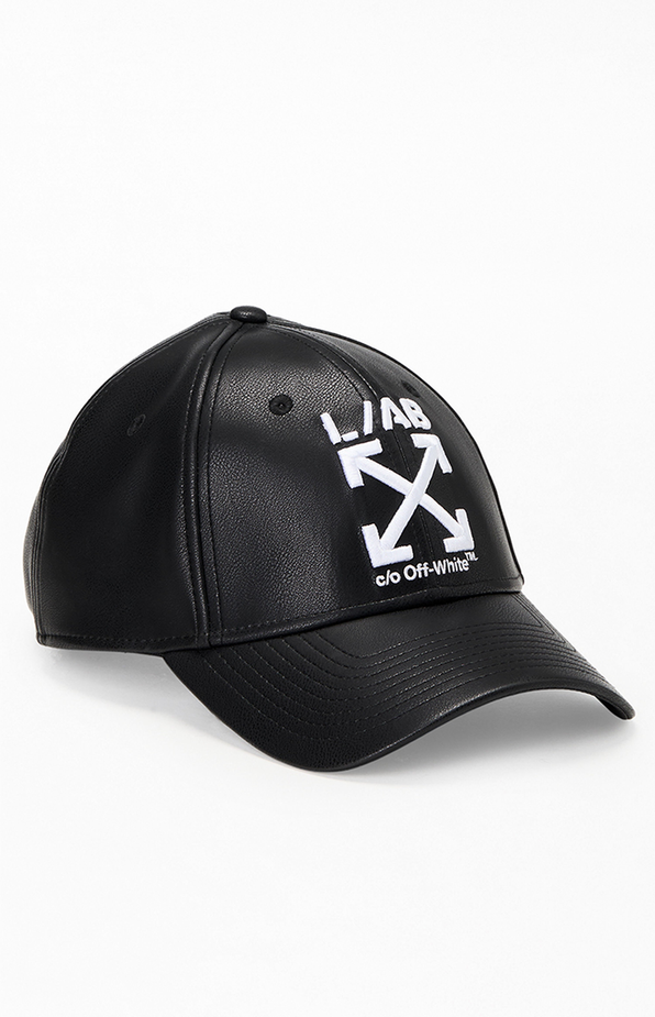 L/AB c/o Off-White™ - Faux Leather Clamp Arrows Strapback Hat