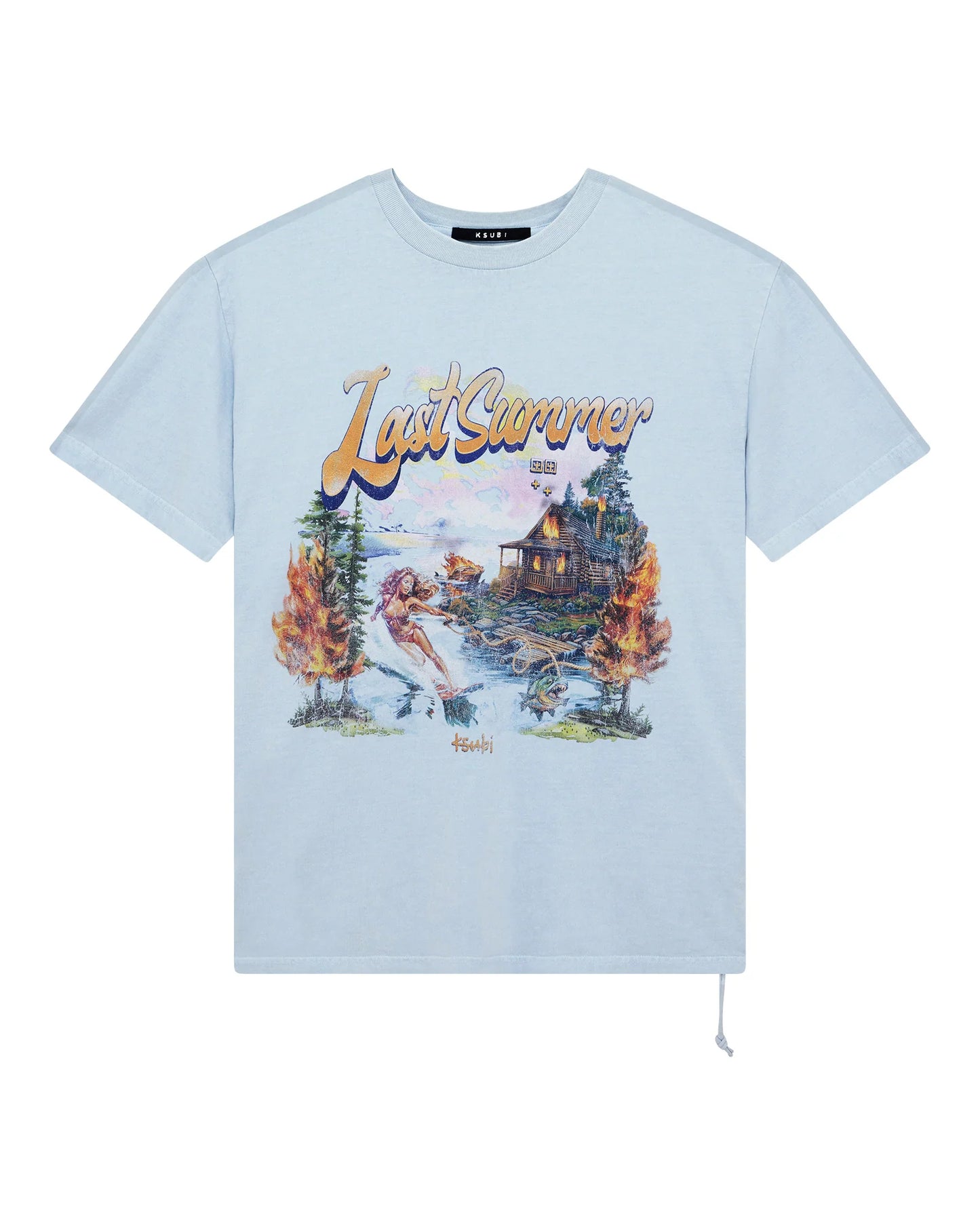 Ksubi - Last Summer Biggie Ss Tee - Blue Mist