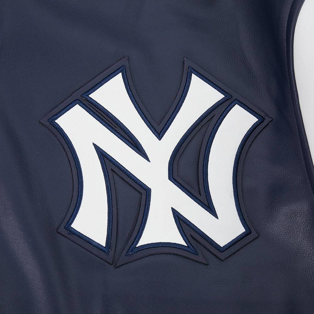 Pro Standard - Mlb New York Yankees Best Of Men's Leather Varsity Jacket - Navy