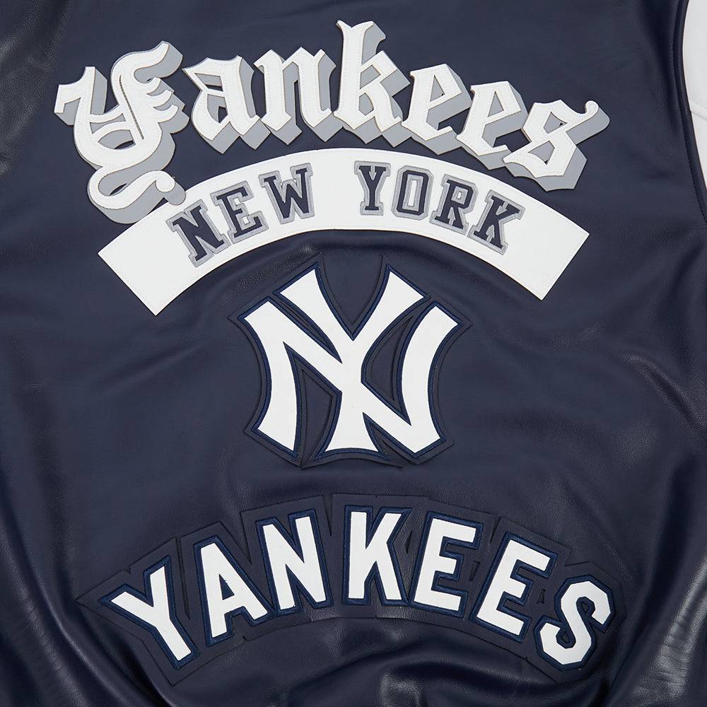 Pro Standard - Mlb New York Yankees Best Of Men's Leather Varsity Jacket - Navy