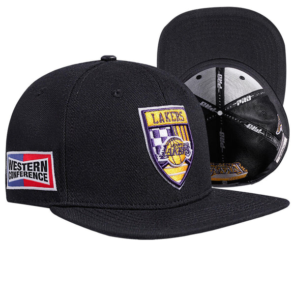 Pro Standard - Los Angeles Lakers Fast Lane Wool Snapback Hat - Black Purple Yellow
