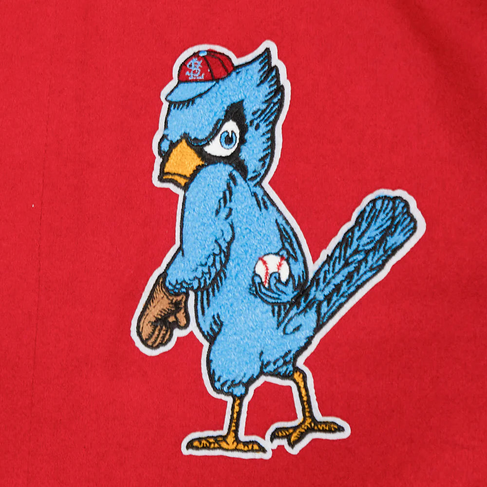 Pro Standard - MLB St. Louis Cardinals Best Of Men's Rib Wool Varsity Jacket - Red / White Pro Standard