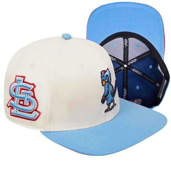 Pro Standard - St. Louis Cardinals Retro Snapback Hat - Eggshell / University Blue