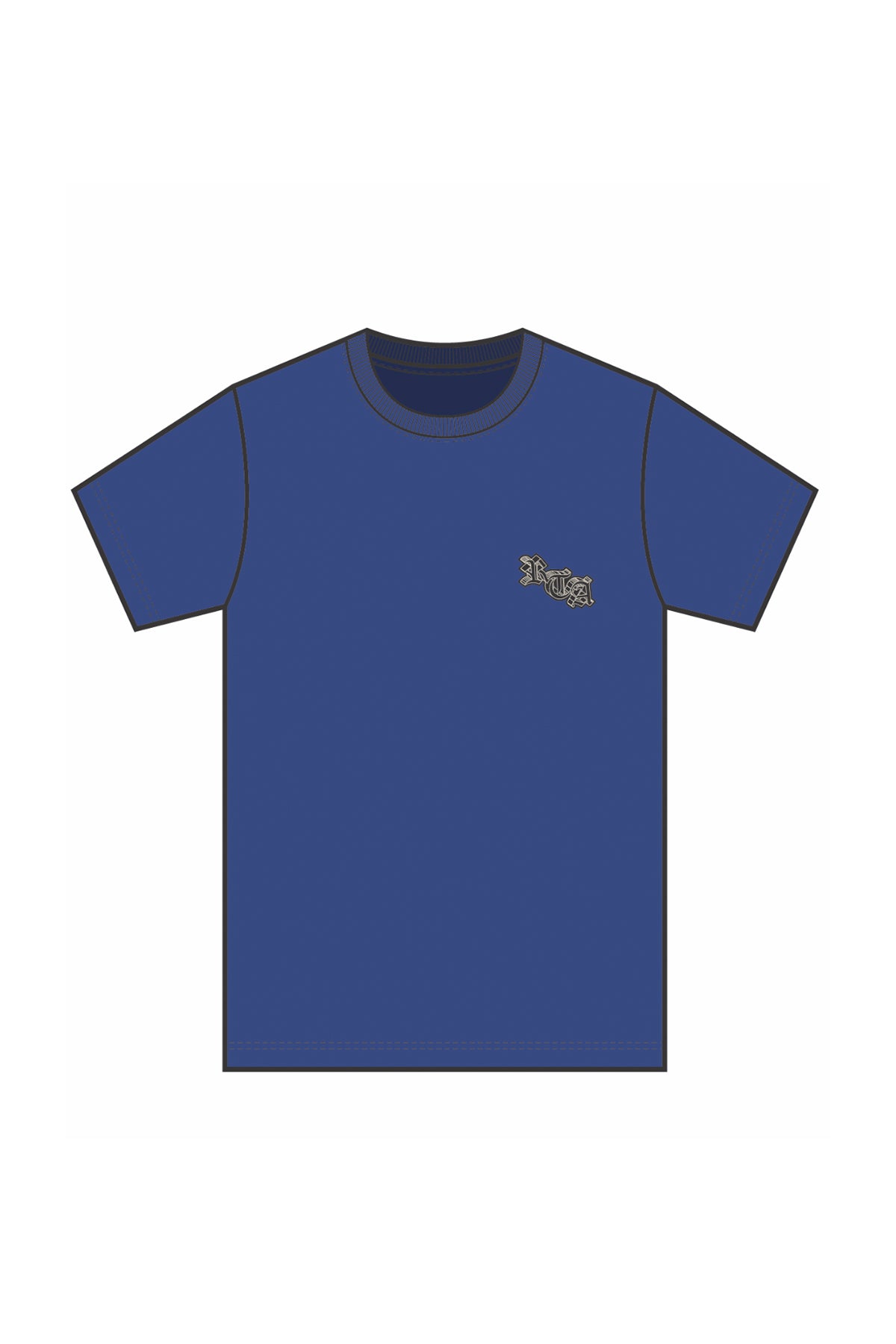 RTA - Liam Short Sleeve Tee | Blue Old English Paradise RTA