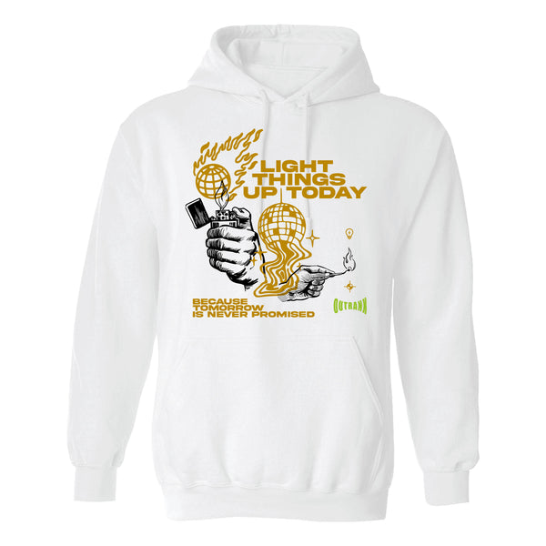 Outrank Light Things Up Hoodie - White