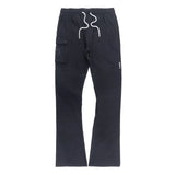 Makobi - Nylon Pants M1634 Adorni Stacked - Black