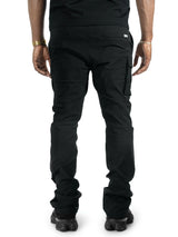 Makobi - Nylon Pants M1634 Adorni Stacked - Black