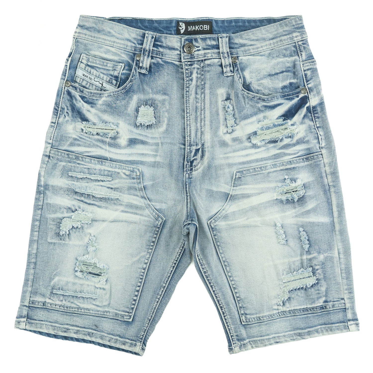 Makobi - Denim Shorts  M904 Prego Jorts - Light Wash