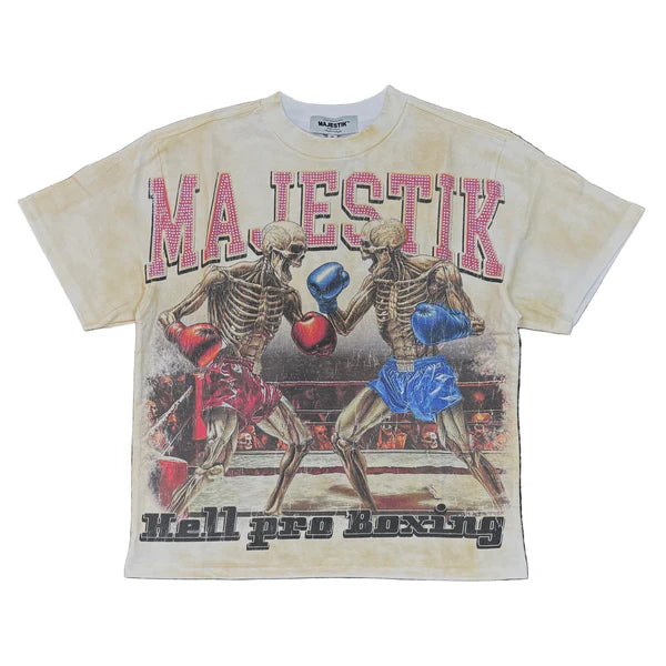 Majestik - Pro Boxer Graphic Tee - Eggshell