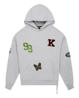 Ksubi - Patched Ekcess Hoodie Grey Marle - Grey KSUBI