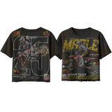 Space Ape - Mh Dirt Bike T-shirt  - Black Wash