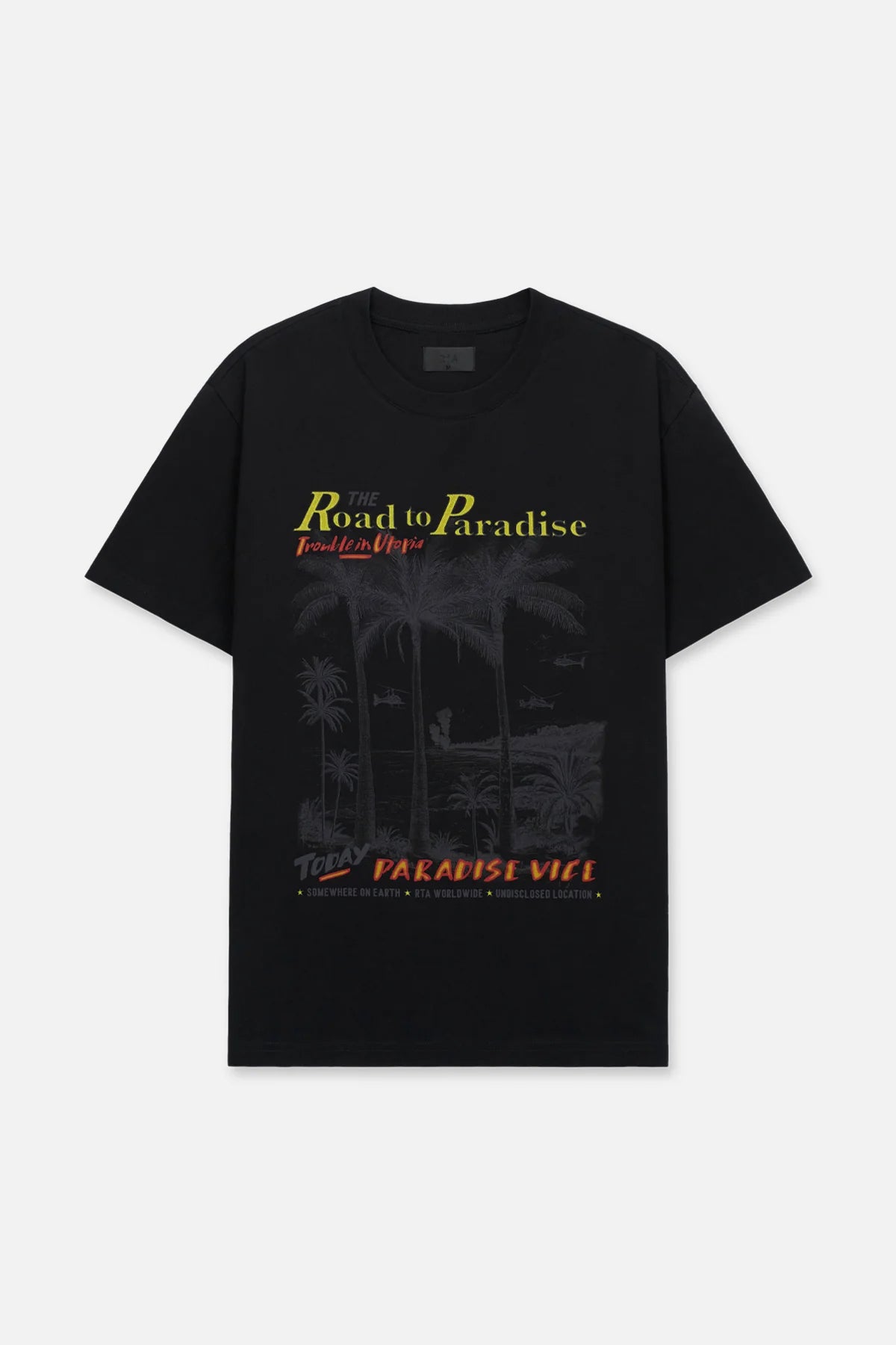 RTA - Colin Oversized Short Sleeve Tee | Black Road To Paradise RTA
