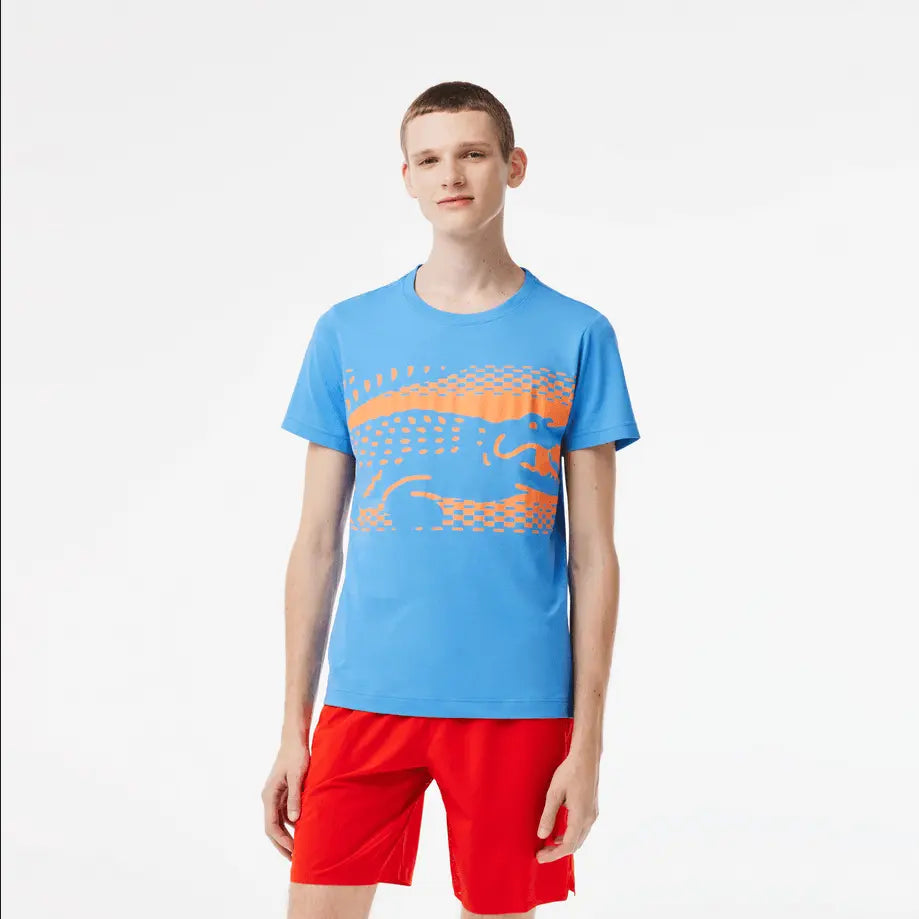 Lacoste Men’s Lacoste Tennis x Novak Djokovic T-Shirt - Blue L99 - BLVD