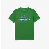 Lacoste Men’s SPORT Regular Fit Organic Cotton T-Shirt - Green L94 - BLVD