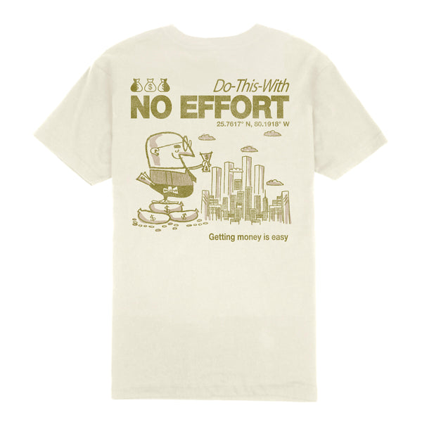 Outrank Do This With No Effort T-Shirt - Vintage White Green