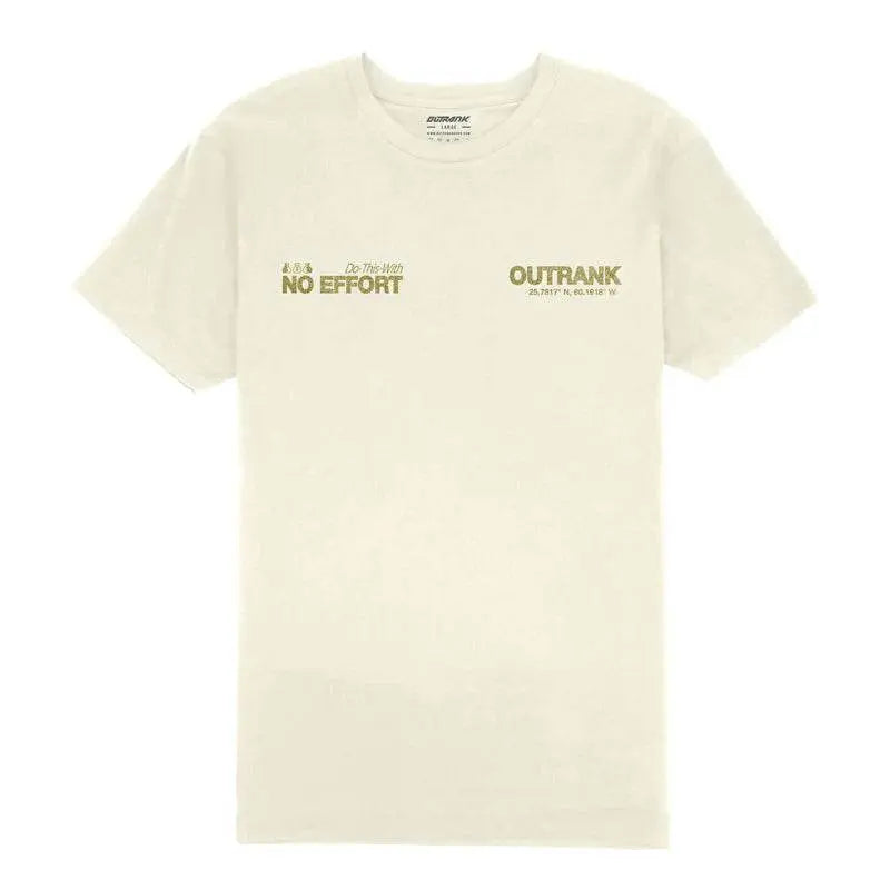Outrank Do This With No Effort T-Shirt - Vintage White Green - BLVD