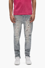 Purple Brand - P001 Jewel Print - Light Indigo - P001-SJWP226