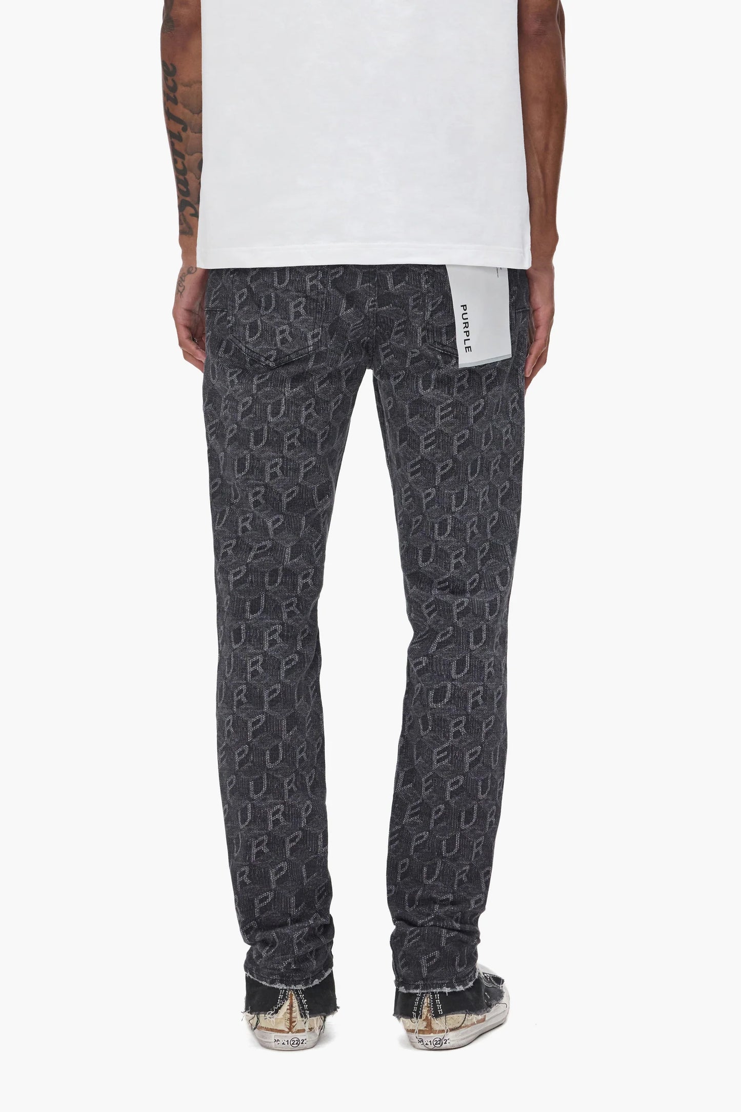 Purple Brand - P001 Jacquard Monogram - Black - P001-WBSM226