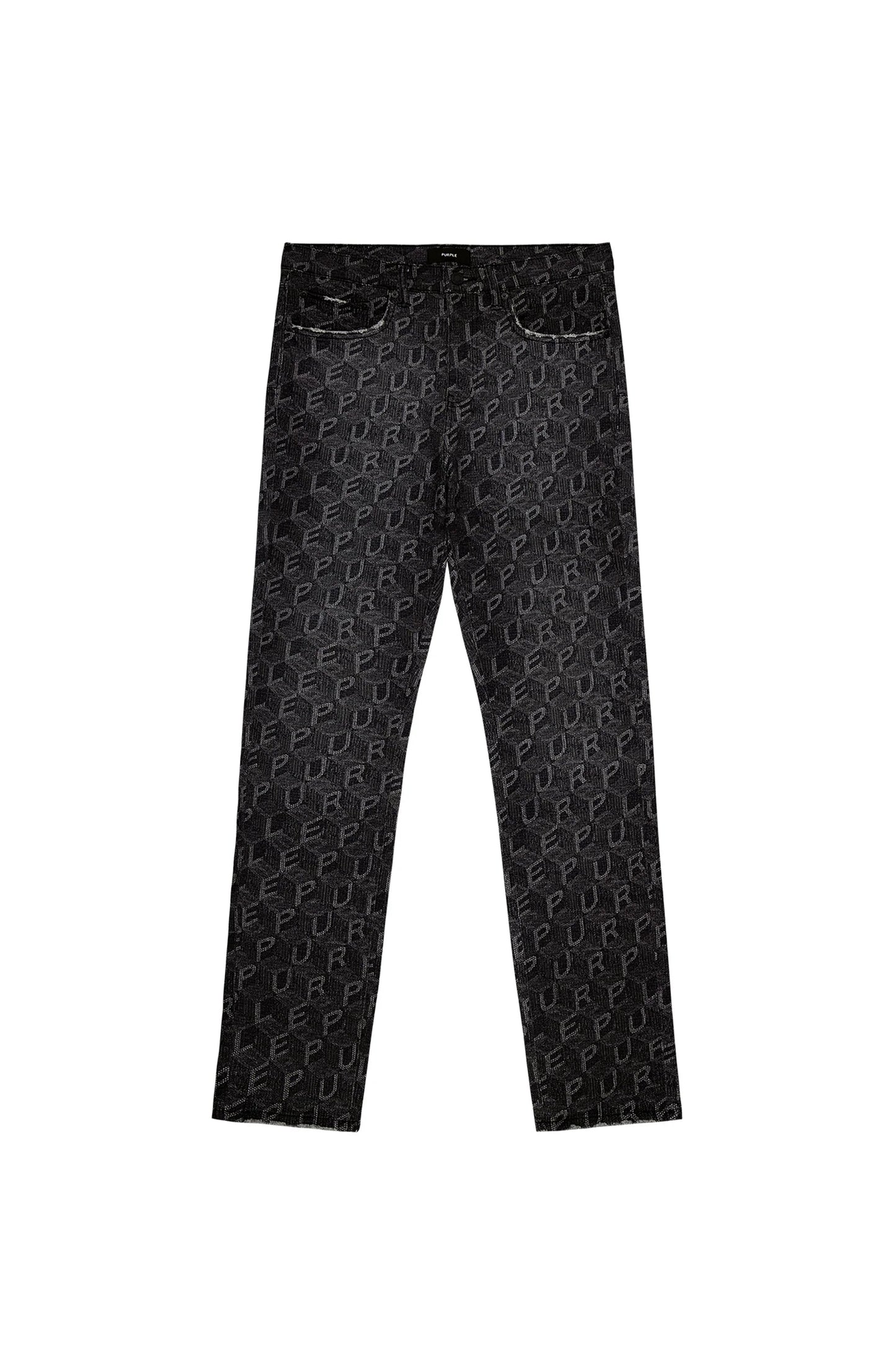 Purple Brand - P001 Jacquard Monogram - Black - P001-WBSM226