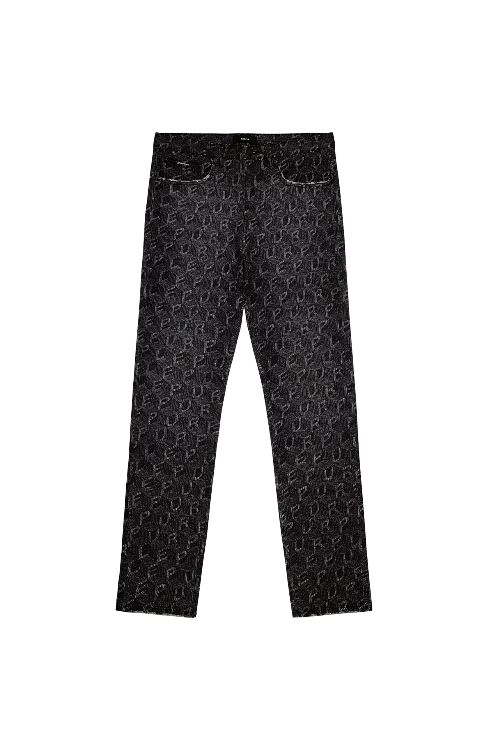 Purple Brand - P001 Jacquard Monogram - Black - P001-WBSM226