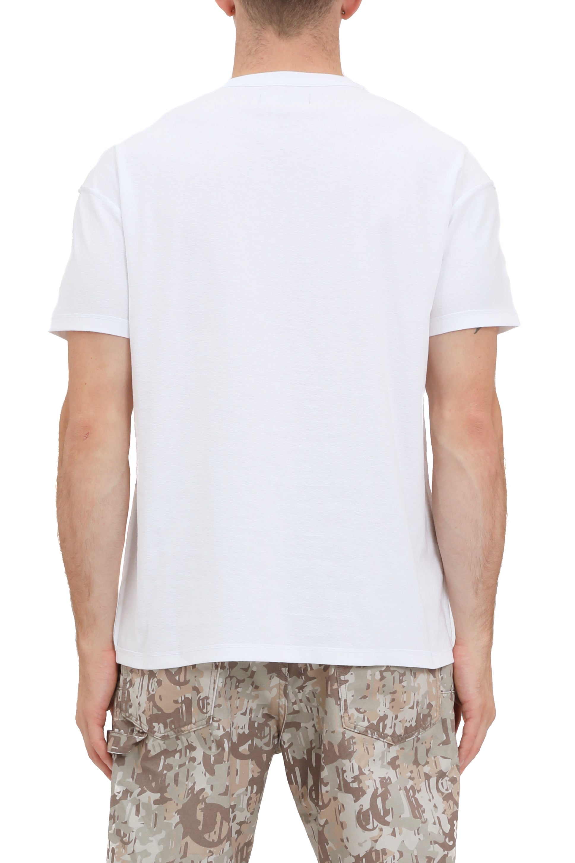 Purple Brand - Purple Print Inside Out Tee - White & Black - P101-TBWD325 Purple Brand