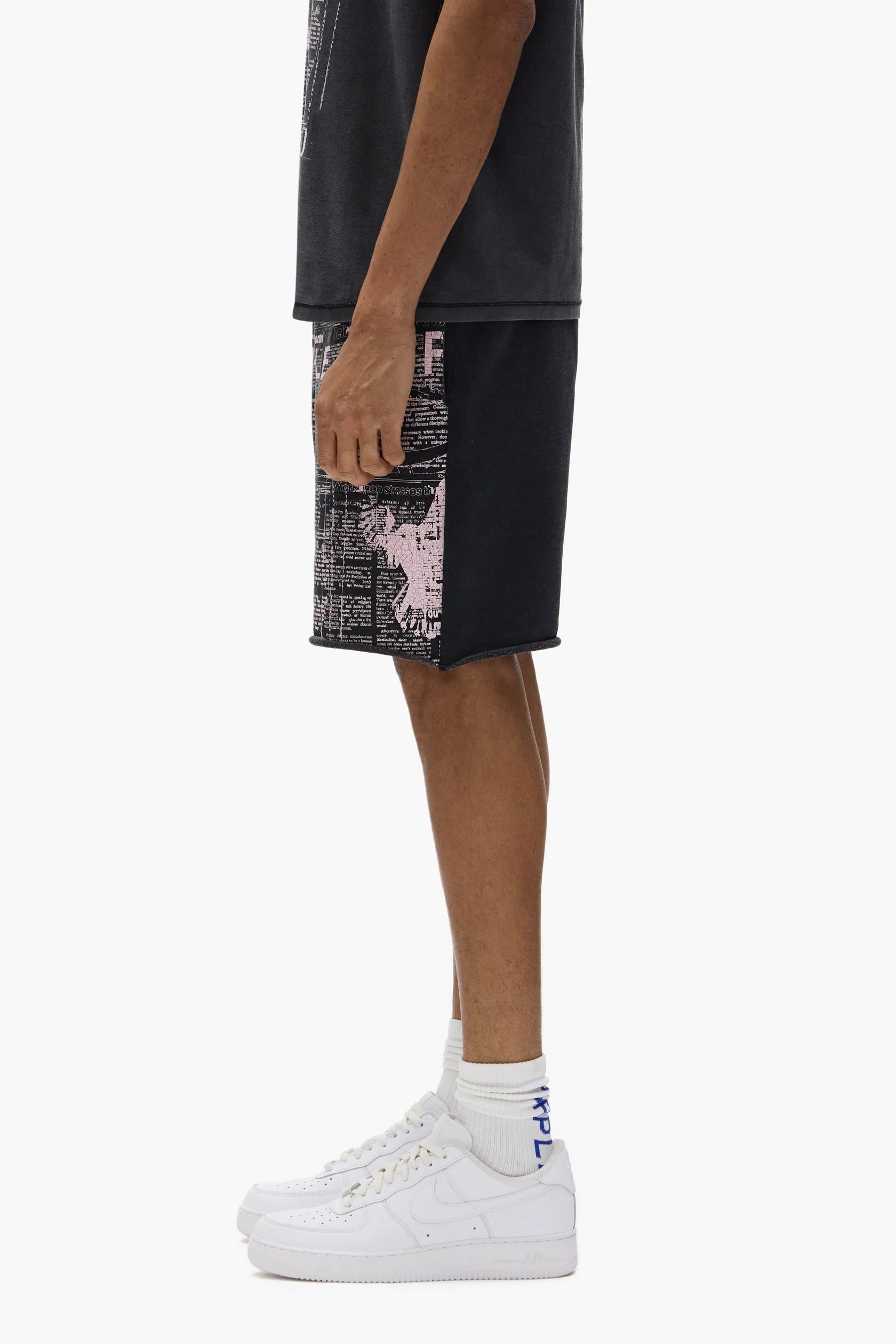 Purple Brand - Good News Shorts Sweatshorts - Black - P446-MFBG325 Purple Brand
