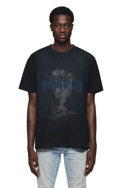 Purple Brand Sky High T-Shirt - Black - P104-JSBB324 - BLVD