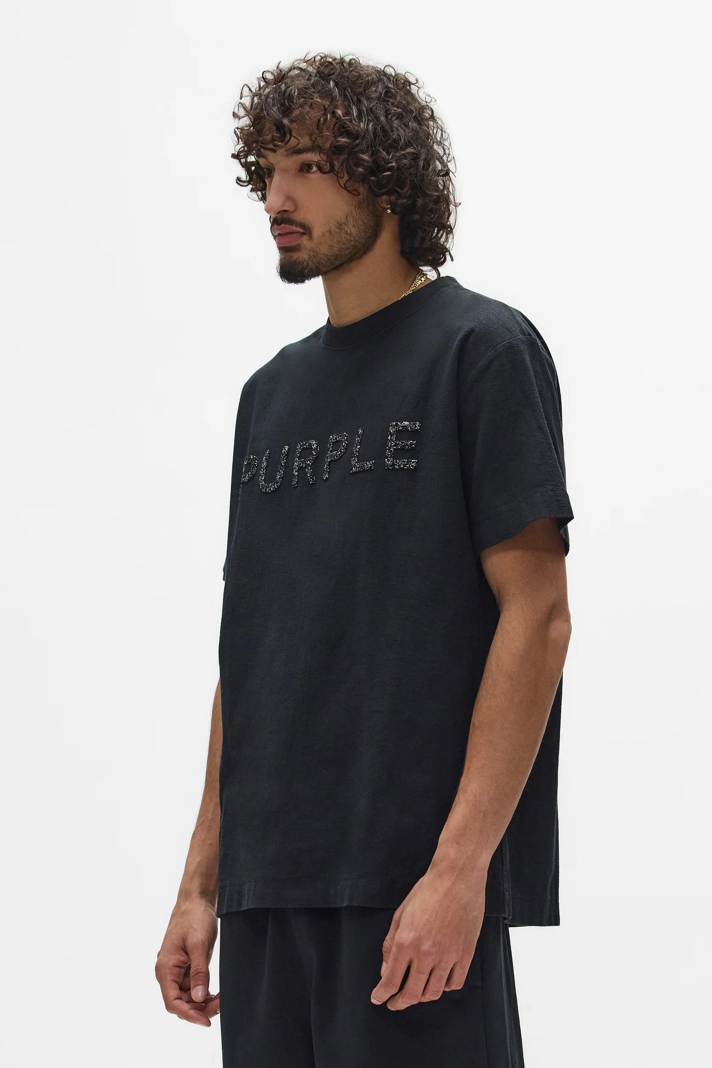 Purple Brand - Crystal Tee - Black - P104-TBMS226