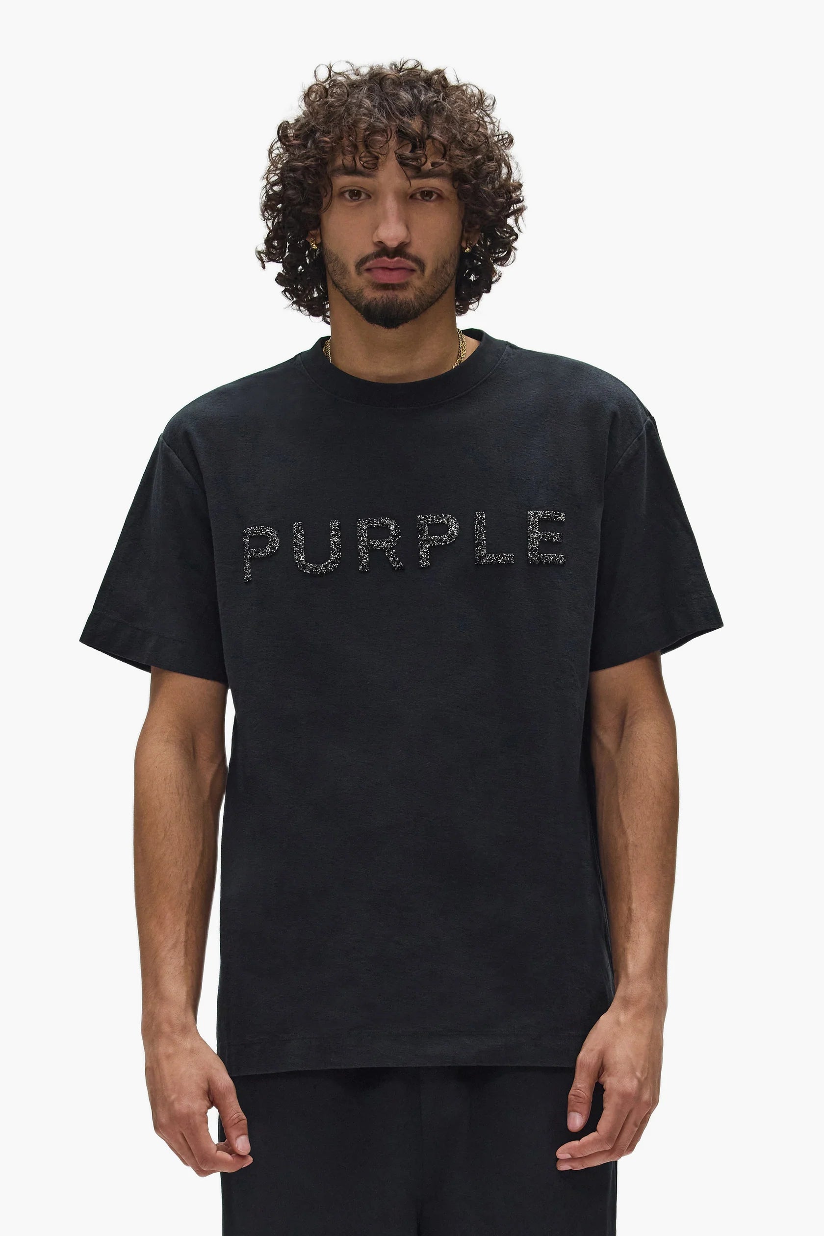 Purple Brand - Crystal Tee - Black - P104-TBMS226
