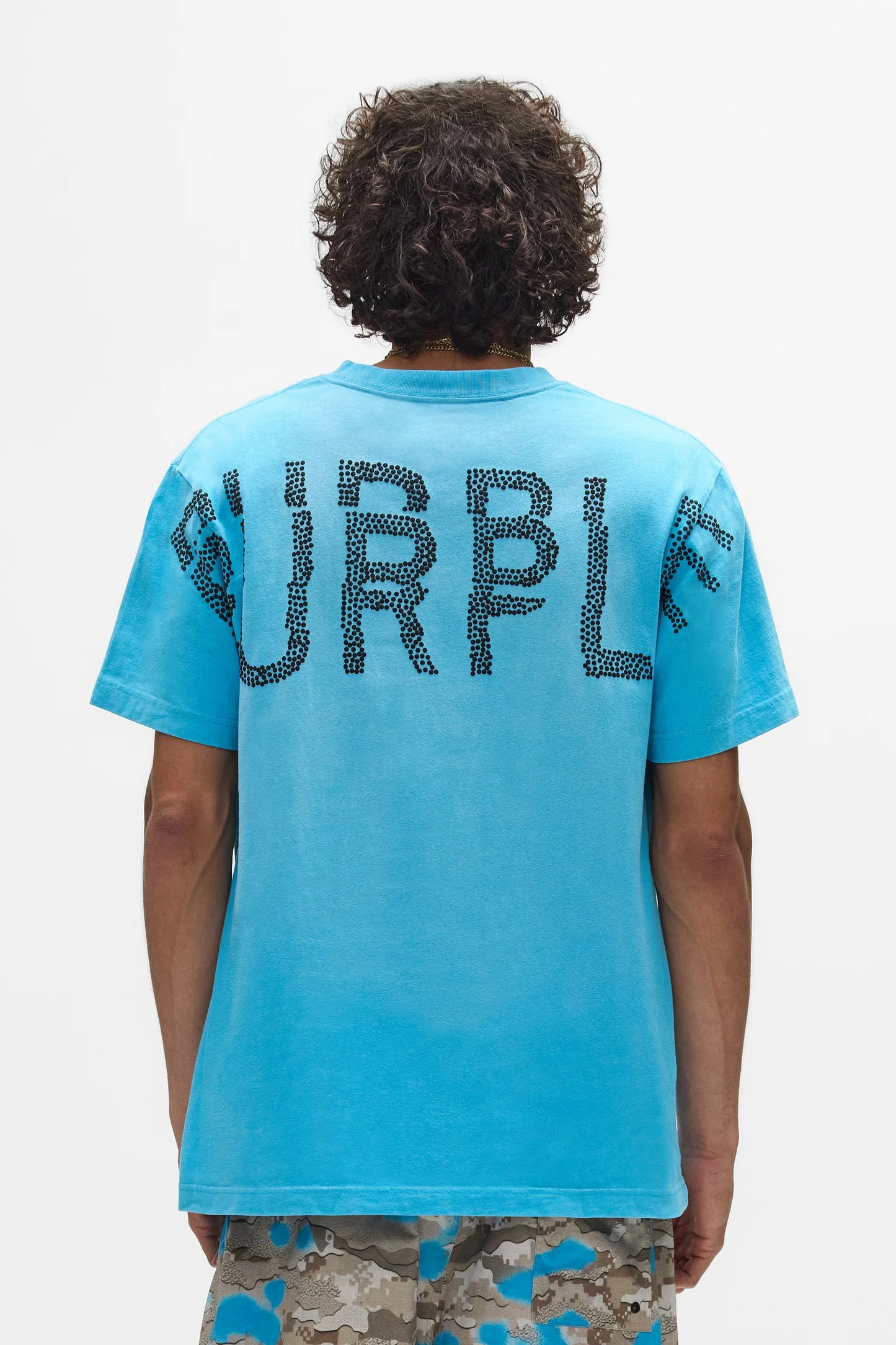Purple Brand - Wordmark Dupe Tee - Blue - P117-HCPP226