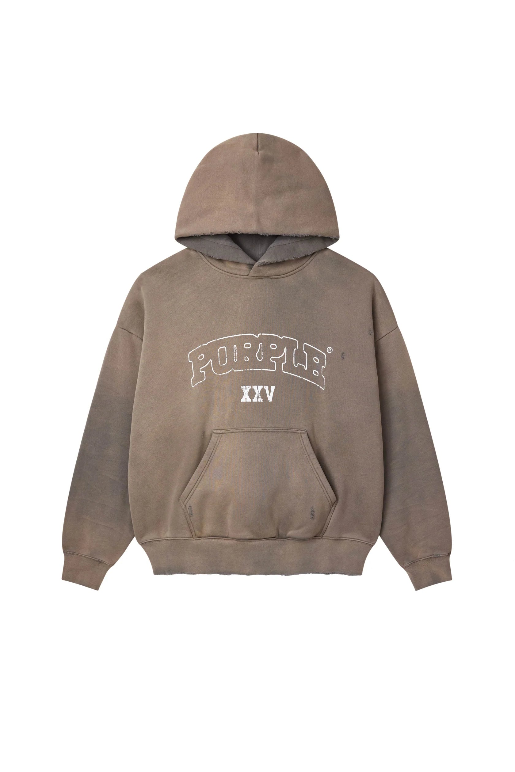 Purple Brand - Slab Outline Hoodie - Gray - P401-HFGS425 Purple Brand