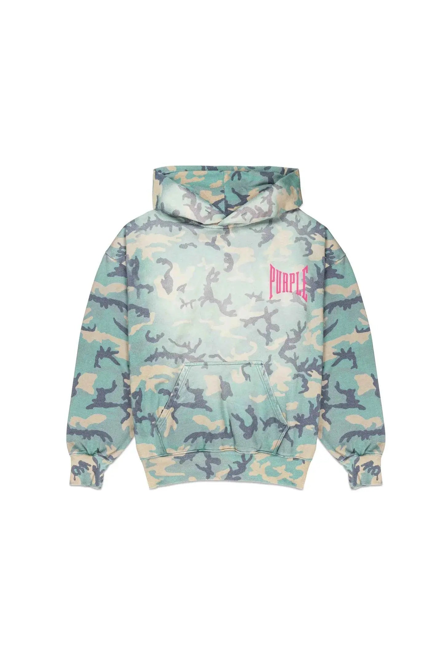 Purple Brand Faded Camo Hoodie - All Over Print - P401-MFCA224 - BLVD
