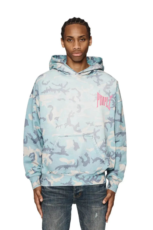Purple Brand Faded Camo Hoodie - All Over Print - P401-MFCA224 - BLVD