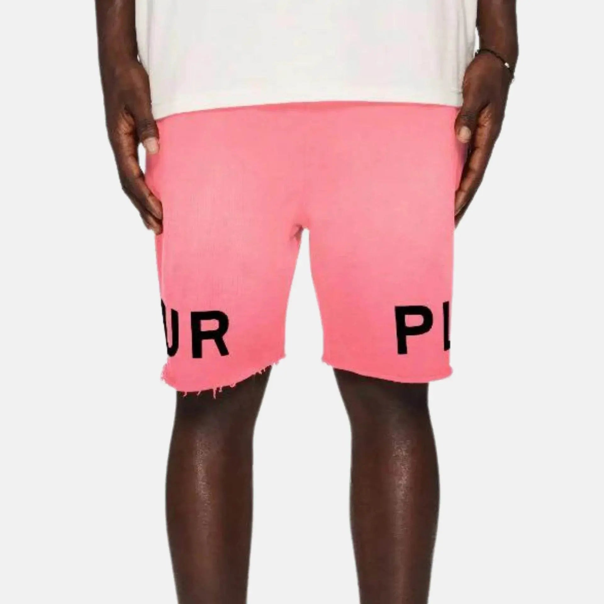 Purple Brand Wordmark Shorts - Pink - P446-PWMD324 - BLVD