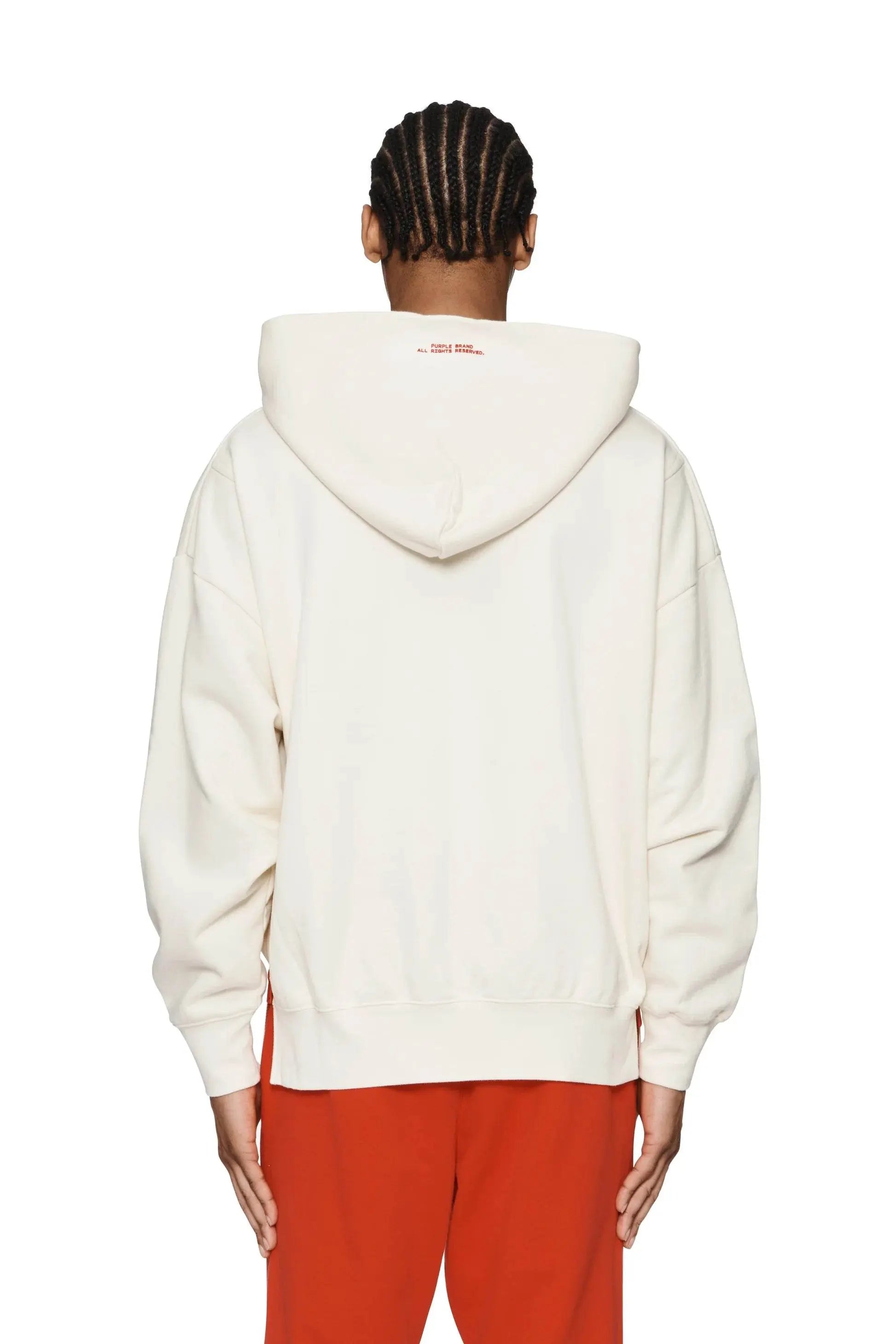 Purple Brand Glyph Hoodie - Off White - P472-MFAW224 - BLVD
