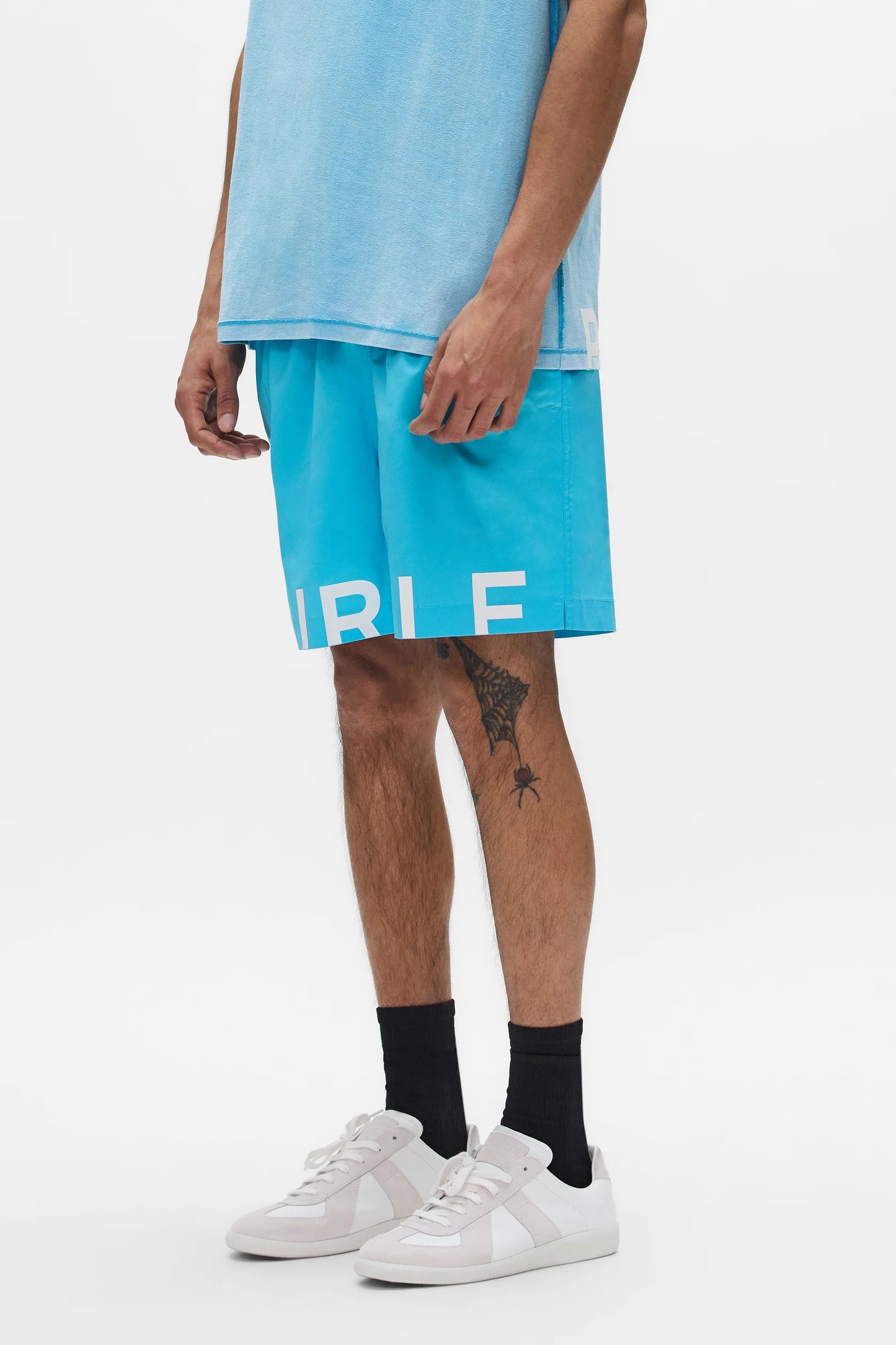 Purple Brand - Wordmark Cut All Around Short - Blue - P504-PCRS226