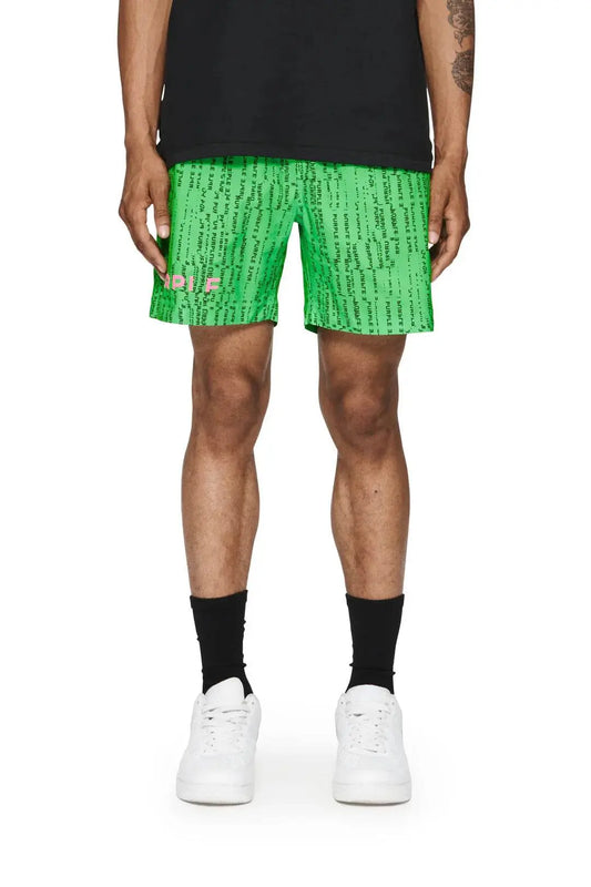 Purple Brand Hacker All Around Shorts - Green - P504-PGHA224 - BLVD