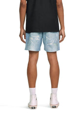 Purple Brand P504 All-around Short Water Print Light Indigo - P504-PIDD223 - BLVD