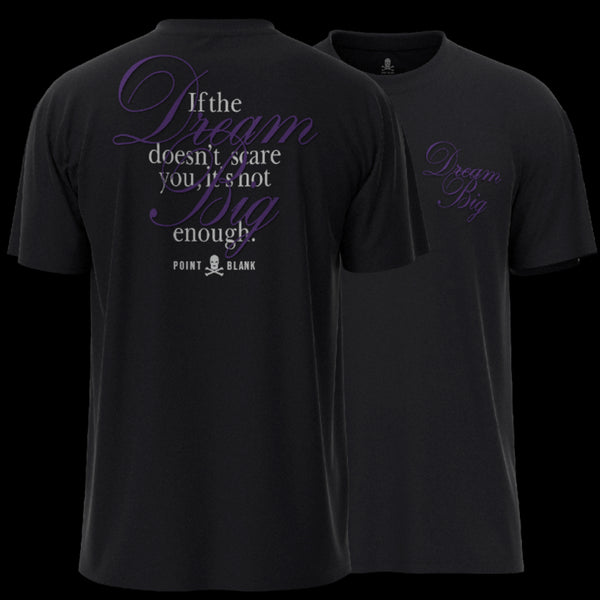 Point Blank Dream Big T-shirt  - Black Purple
